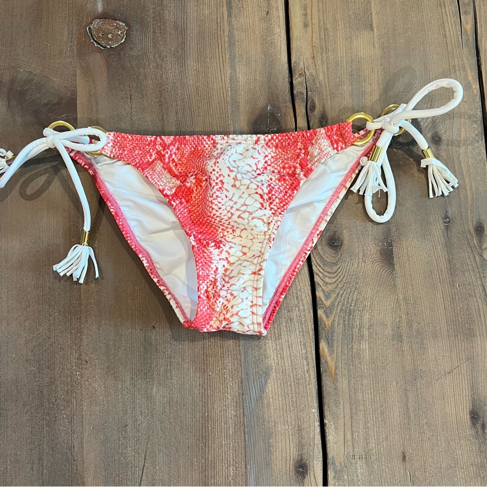 VIX Orange Snake Print Bikini Bottom